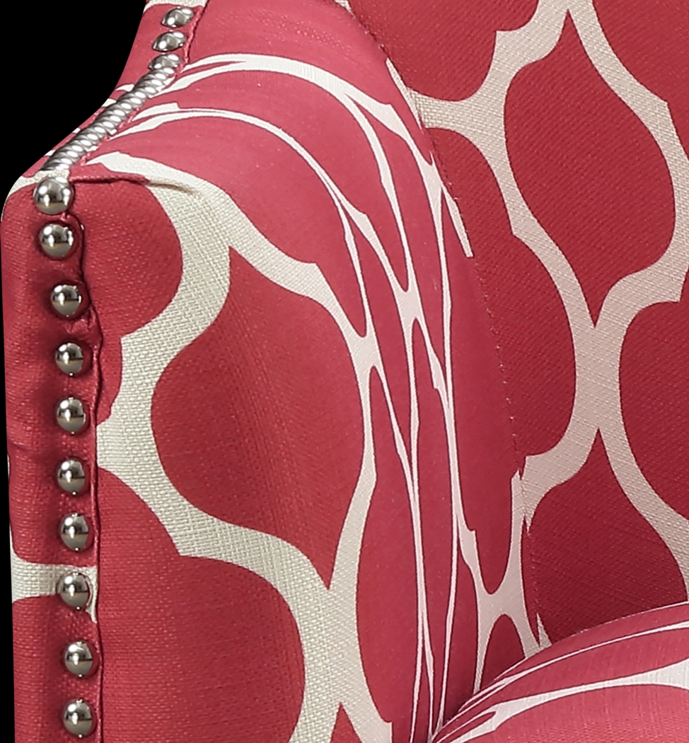 Weona I Red Accent Chair - Thumbnail - Image 3