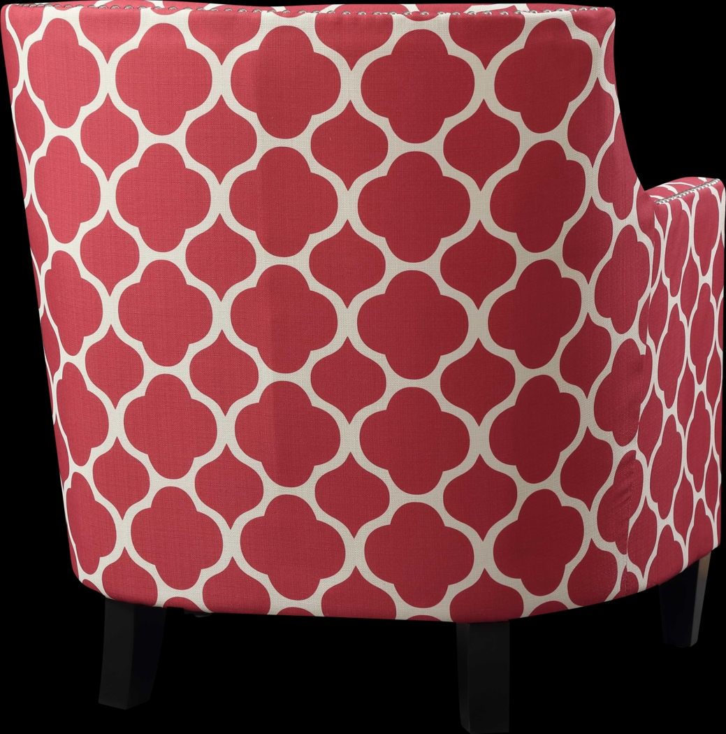 Weona I Red Accent Chair - Thumbnail - Image 5