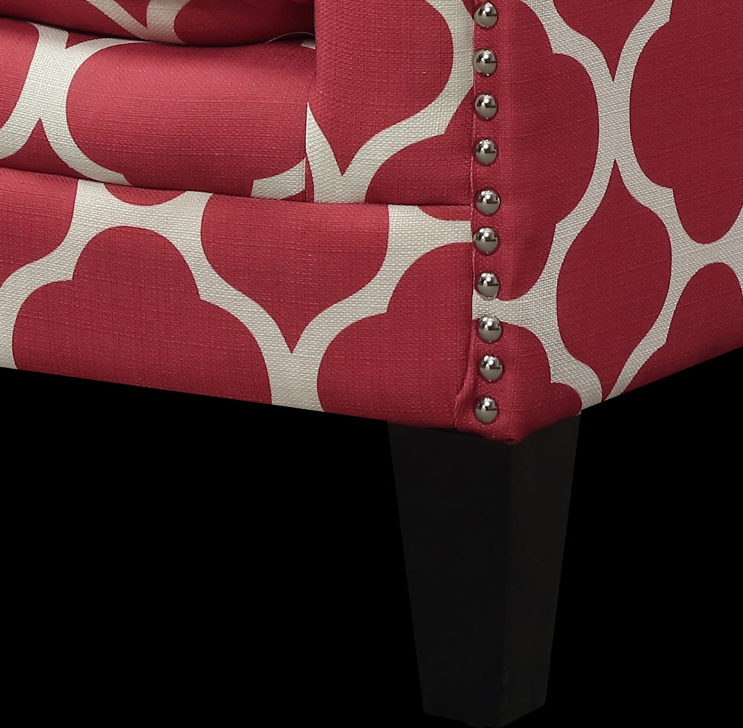 Weona I Red Accent Chair - Thumbnail - Image 8