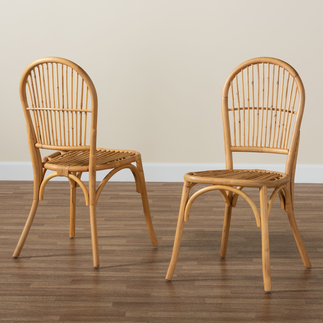 Werling Brown Side Chair, Set of 2 - Thumbnail - Image 3