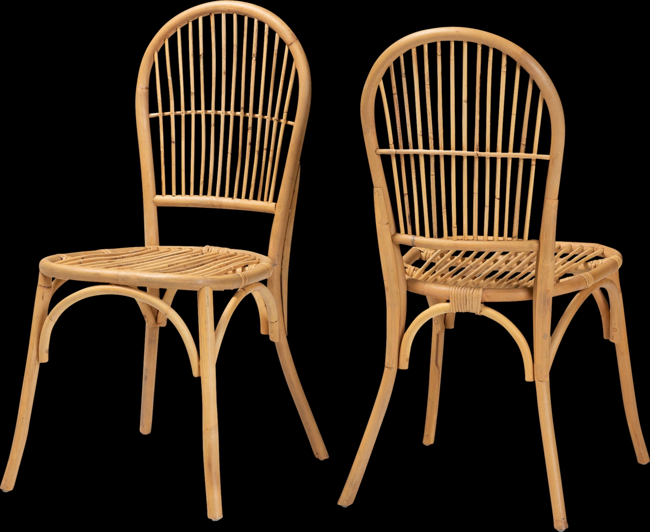 Werling Brown Side Chair, Set of 2 - Thumbnail - Image 1