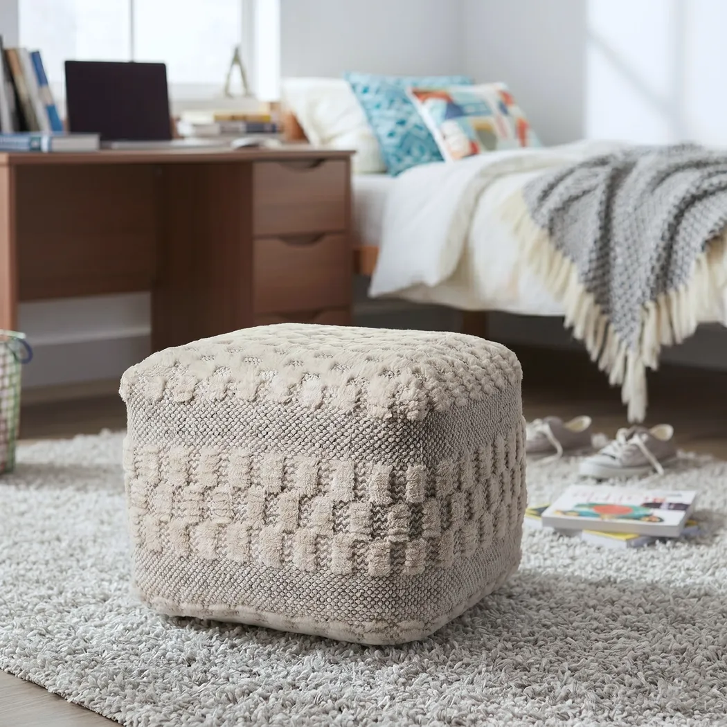 Wesaba Cream Pouf - Thumbnail - Image 6