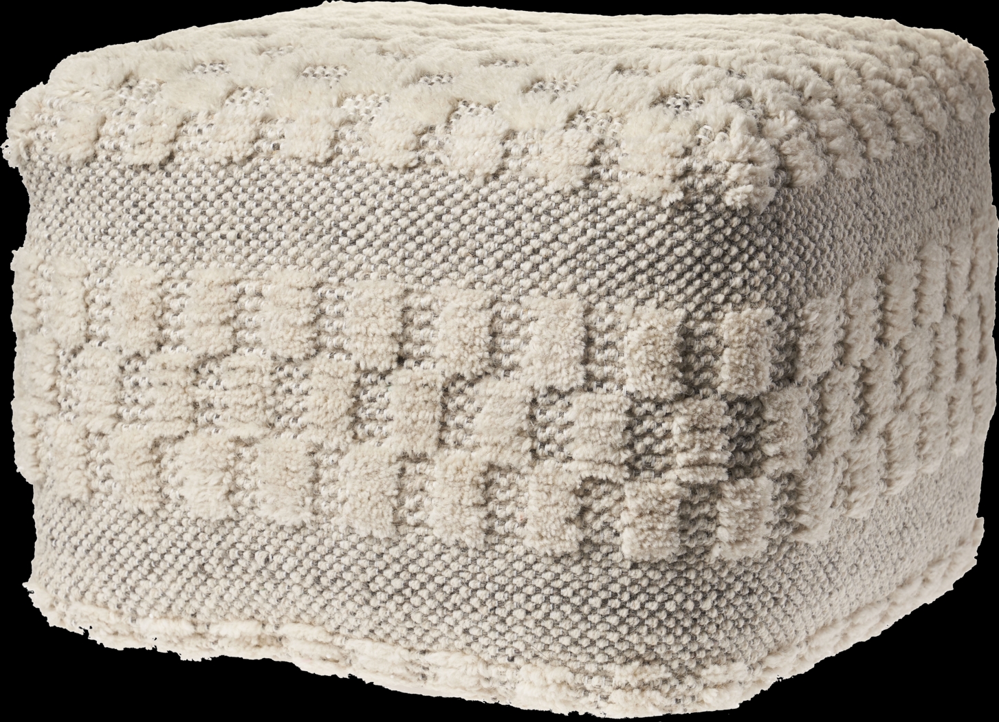 Wesaba Cream Pouf - Thumbnail - Image 1