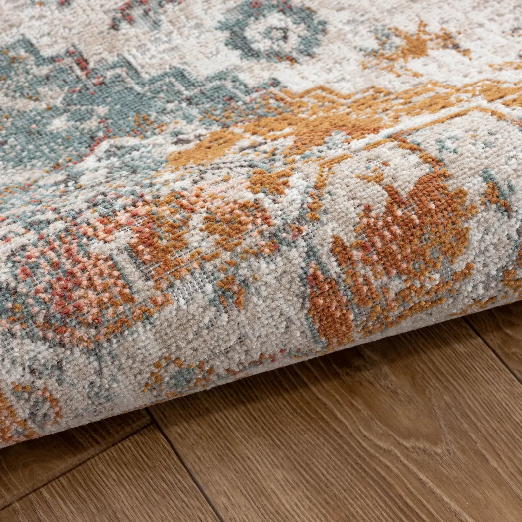 Wesdiac Blue/Cream 7'9 x 9'9 Indoor/Outdoor Rug - Image 5