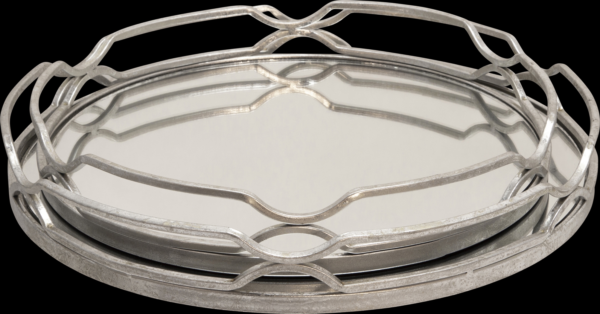 Wesfall Silver Tray, Set of 2 - Thumbnail - Image 1