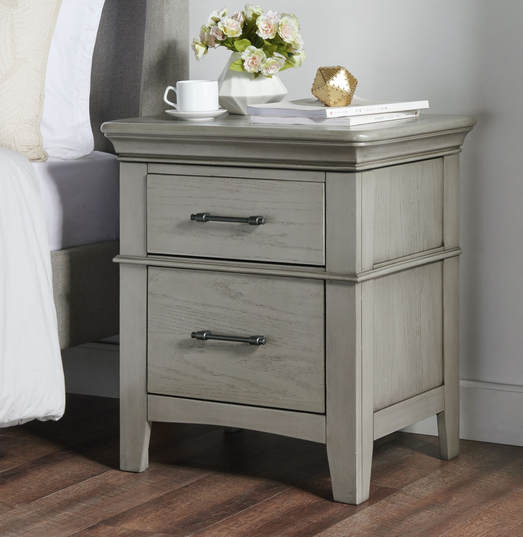 Wesjay Gray Nightstand - Thumbnail - Image 2