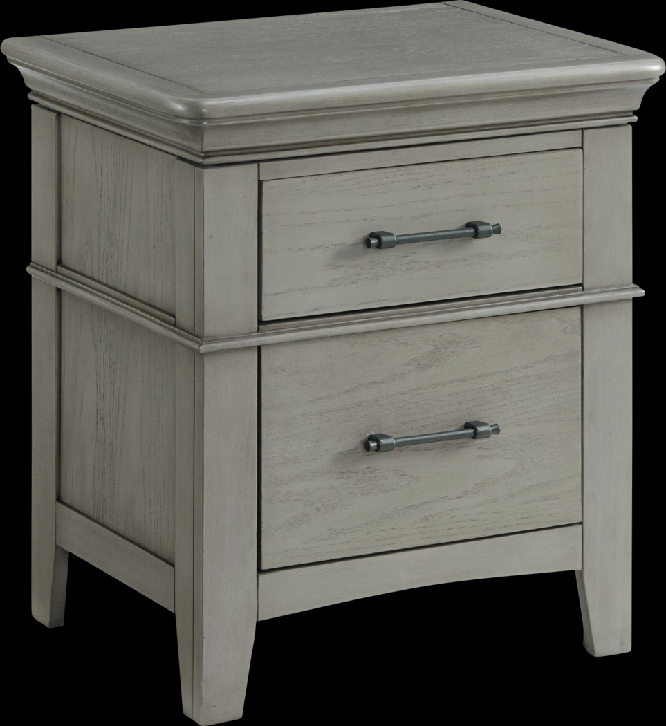 Wesjay Gray Nightstand - Thumbnail - Image 8