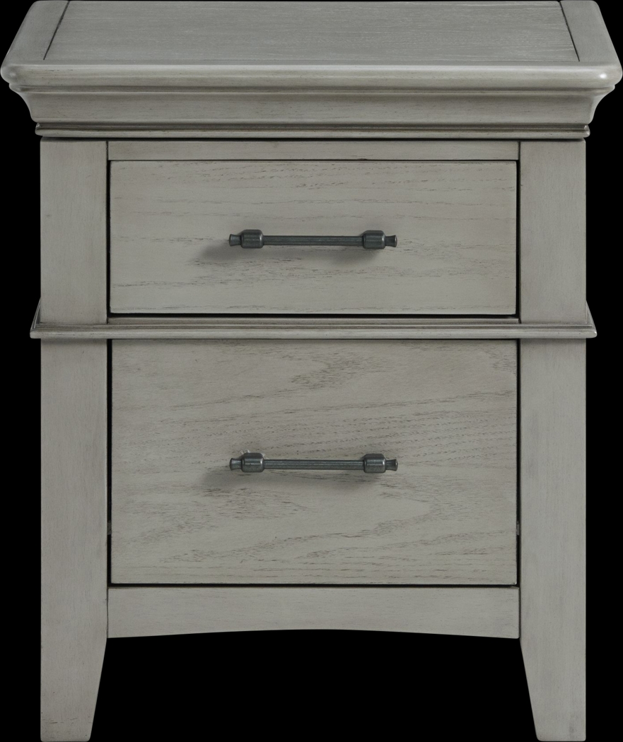 Wesjay Gray Nightstand - Thumbnail - Image 1