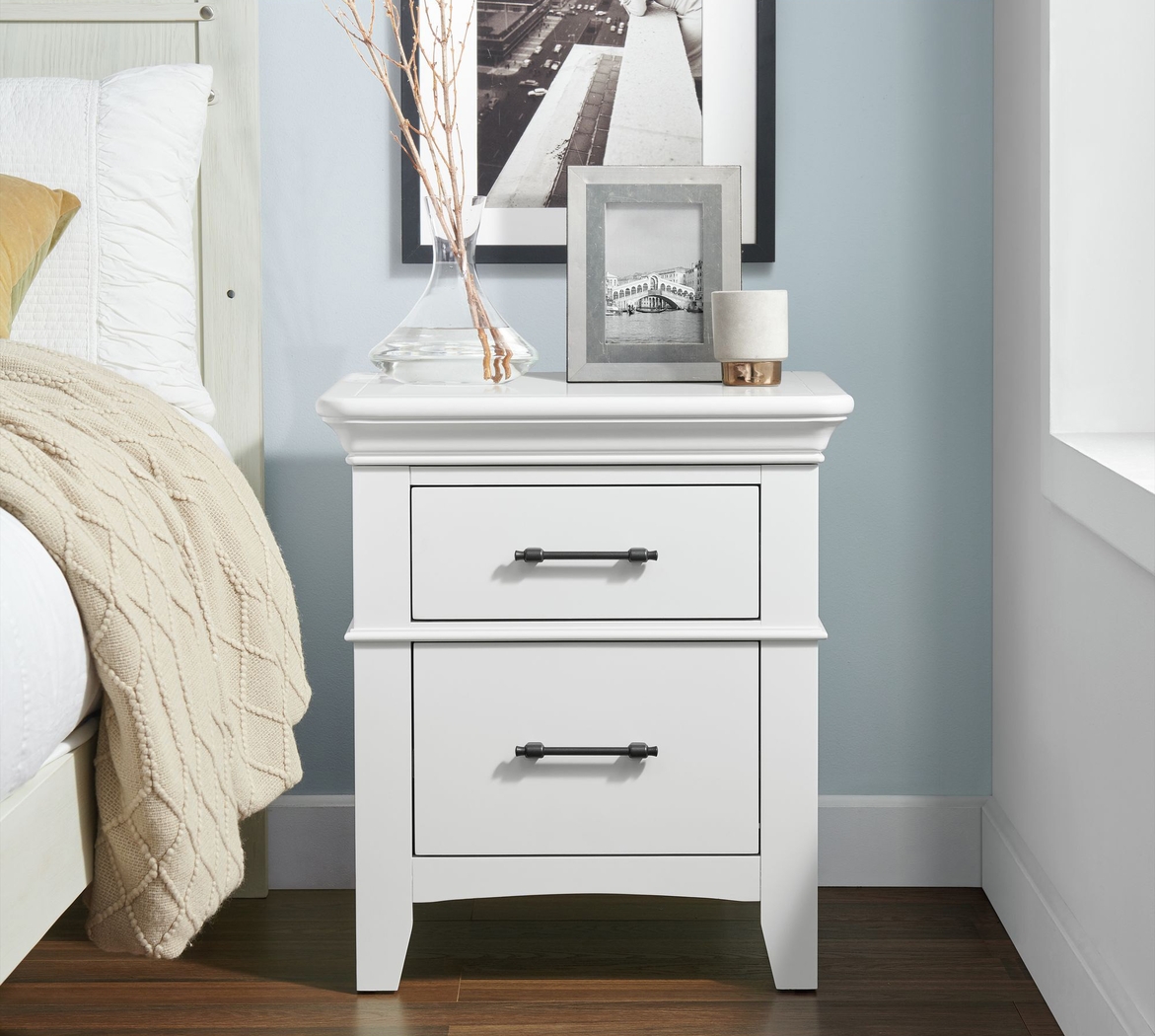 Wesjay White Nightstand - Thumbnail - Image 2