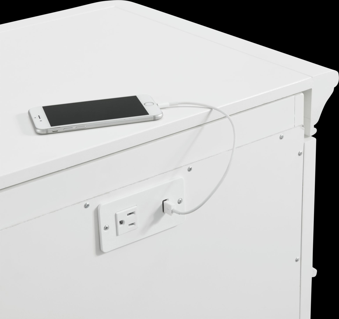 Wesjay White Nightstand - Thumbnail - Image 8