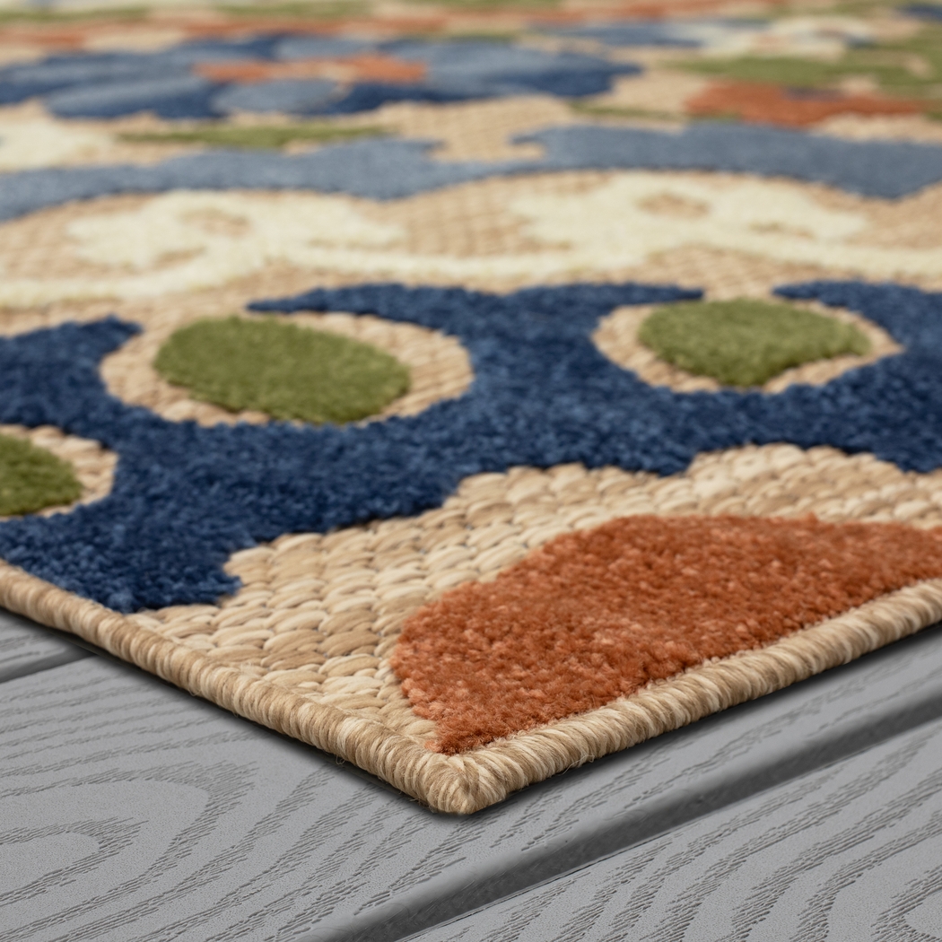 Wesland Multi 6' x 9' Indoor/Outdoor Rug - Thumbnail - Image 3