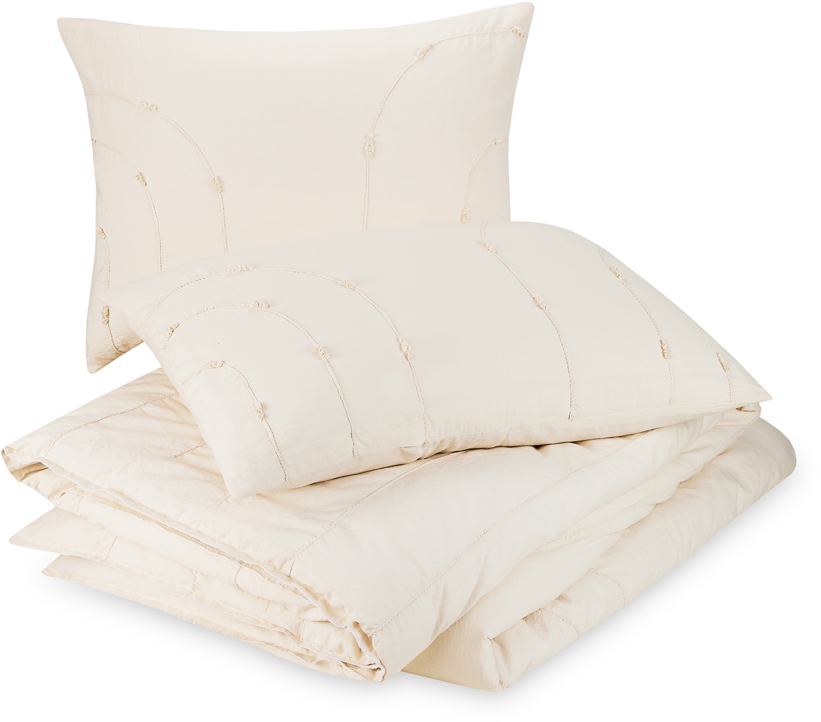 Wesleywood Cream King 3 Pc Duvet Set - Thumbnail - Image 4