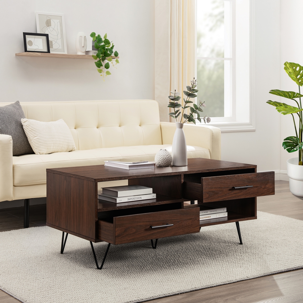 Weslow Walnut Cocktail Table - Thumbnail - Image 4