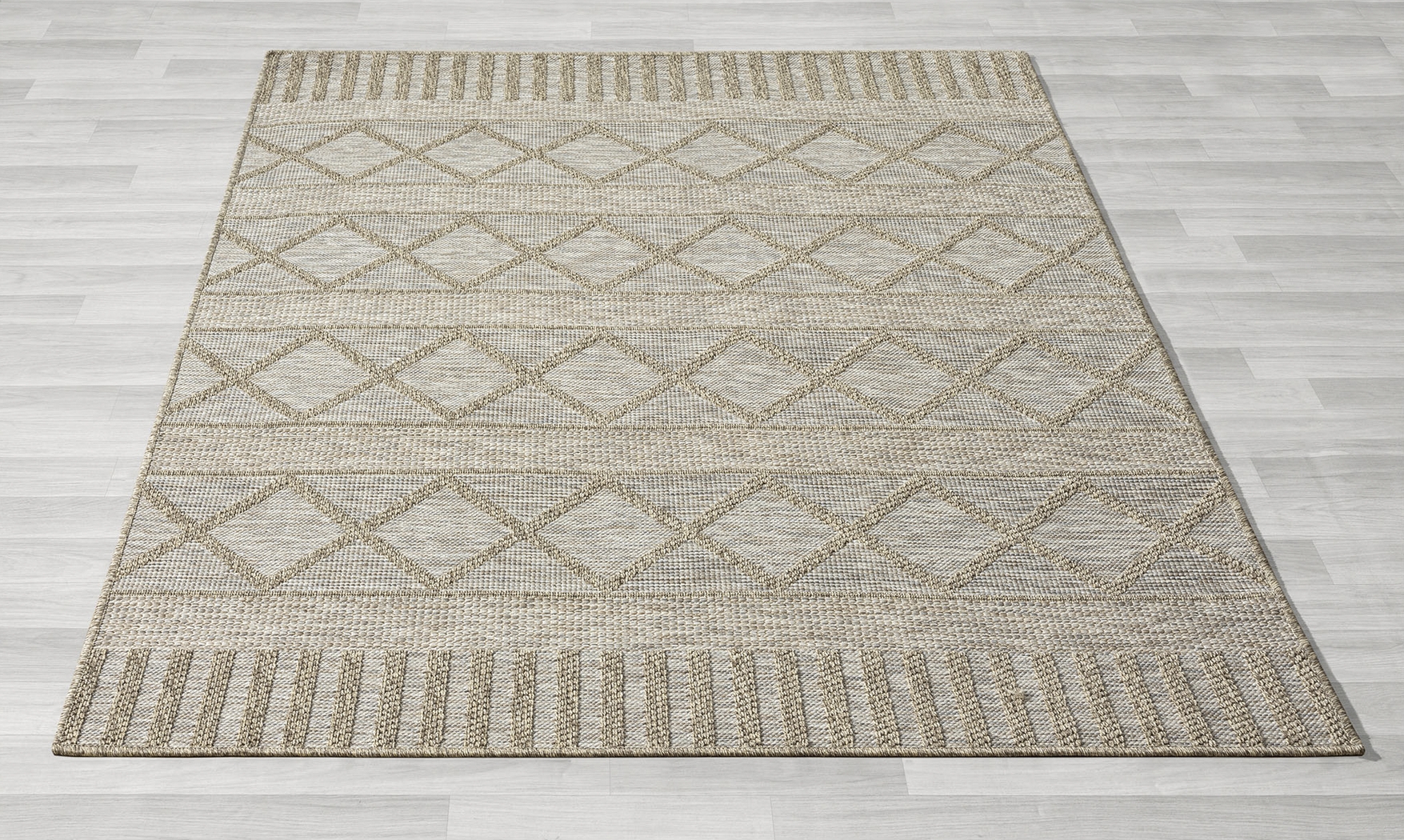 Wesnach Tan 7'10 x 9'6 Indoor/Outdoor Rug - Thumbnail - Image 3