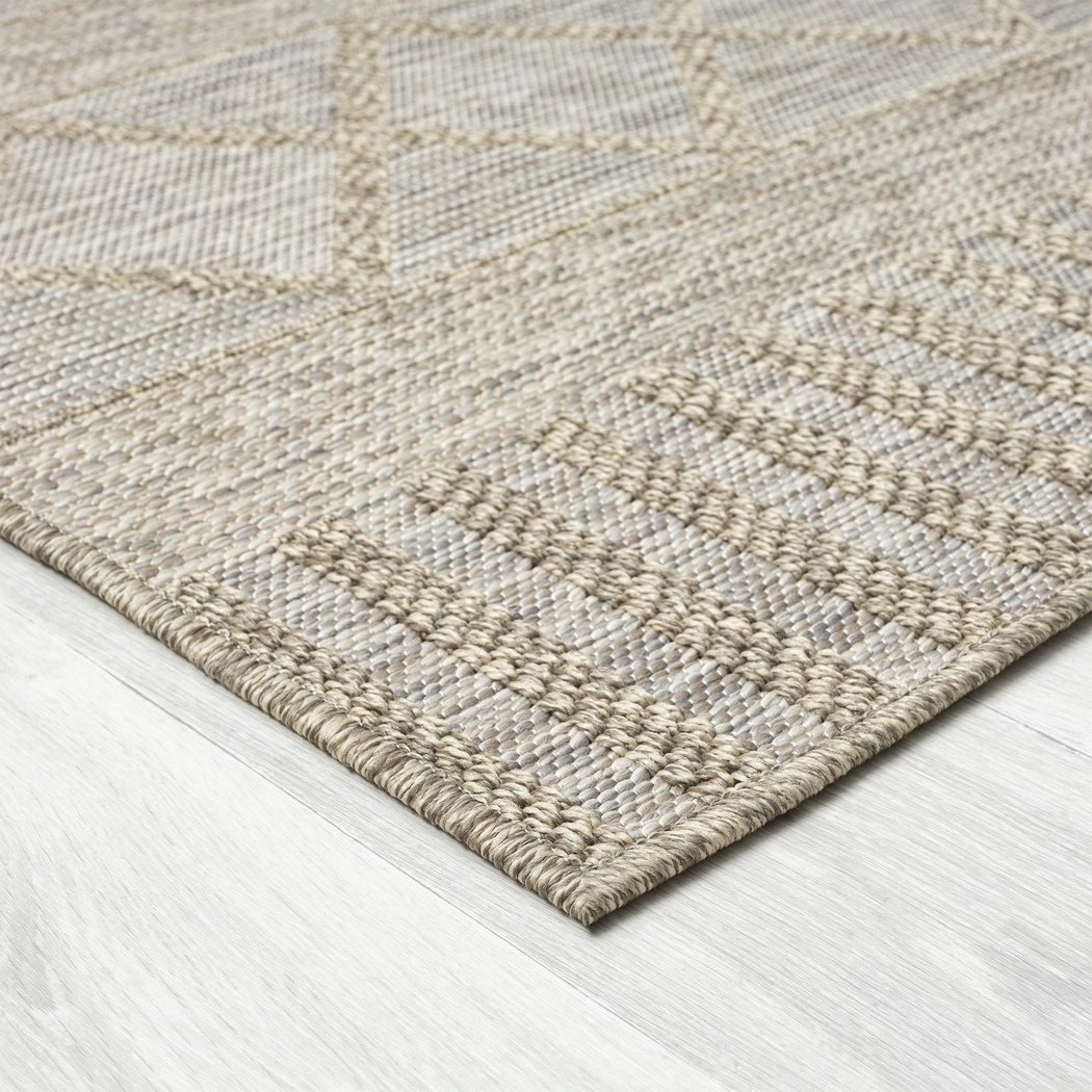 Wesnach Tan 7'10 x 9'6 Indoor/Outdoor Rug - Thumbnail - Image 4