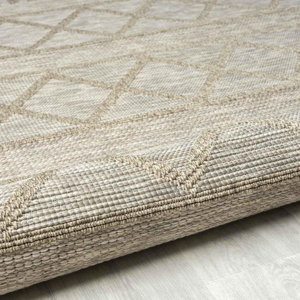 Wesnach Tan 7'10 x 9'6 Indoor/Outdoor Rug - Image 6