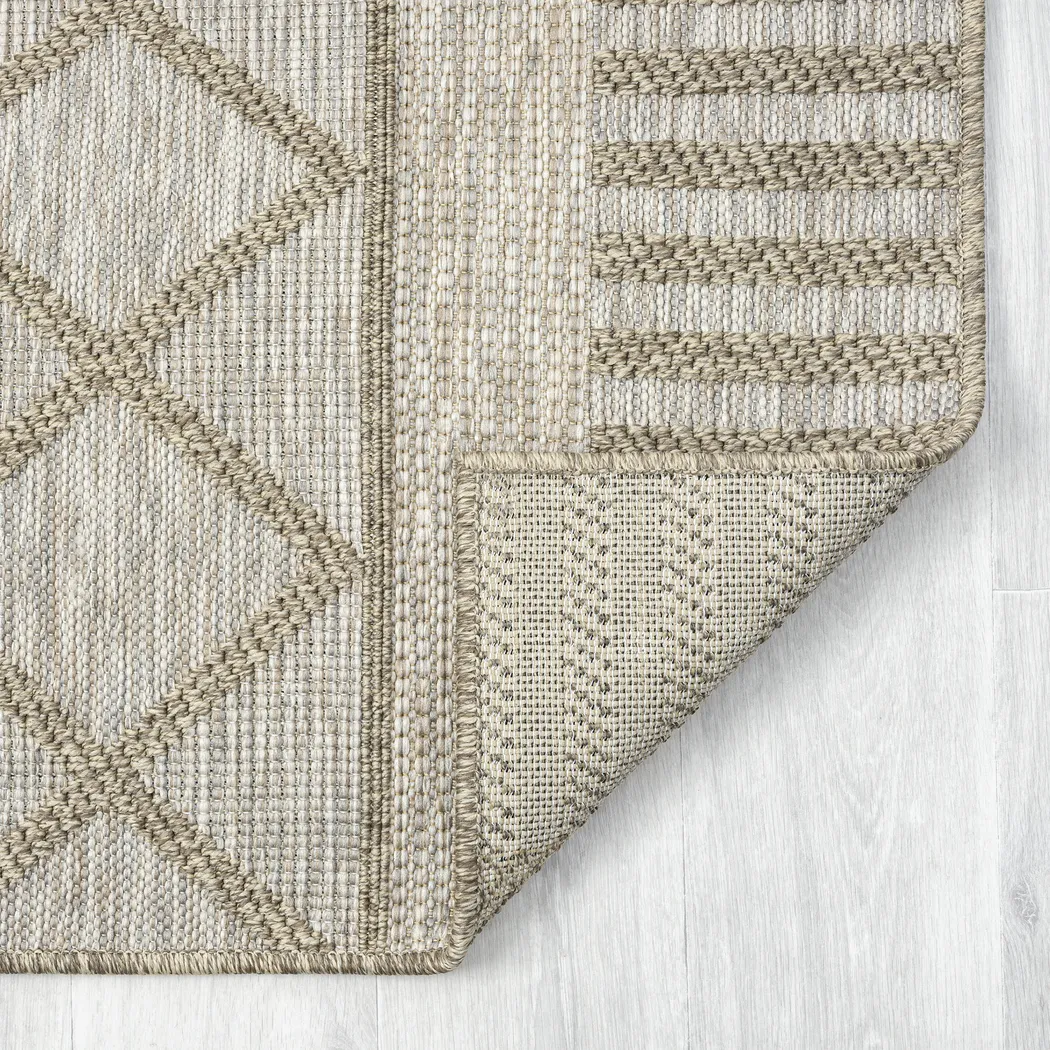 Wesnach Tan 7'10 x 9'6 Indoor/Outdoor Rug - Image 8