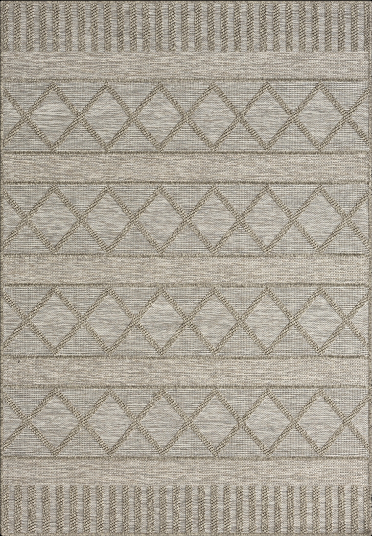 Wesnach Tan 7'10 x 9'6 Indoor/Outdoor Rug - Thumbnail - Image 1