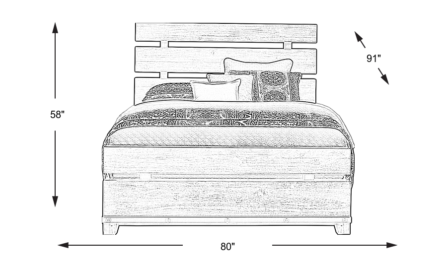 Dimension Image. Please refer to the Dimension Tab on this page for dimension details.