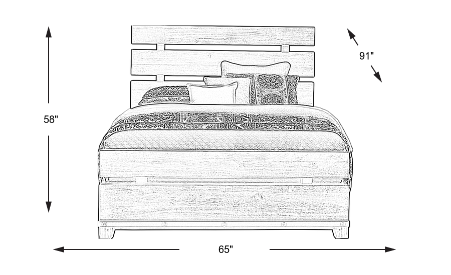 Dimension Image. Please refer to the Dimension Tab on this page for dimension details.