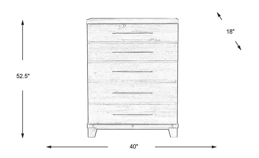 Dimension Image. Please refer to the Dimension Tab on this page for dimension details.