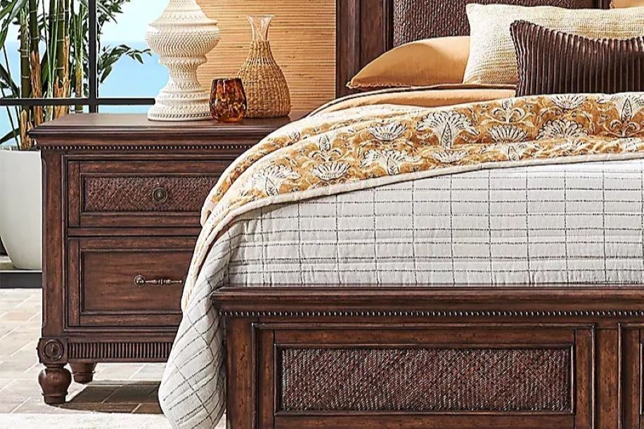 rustic nightstand