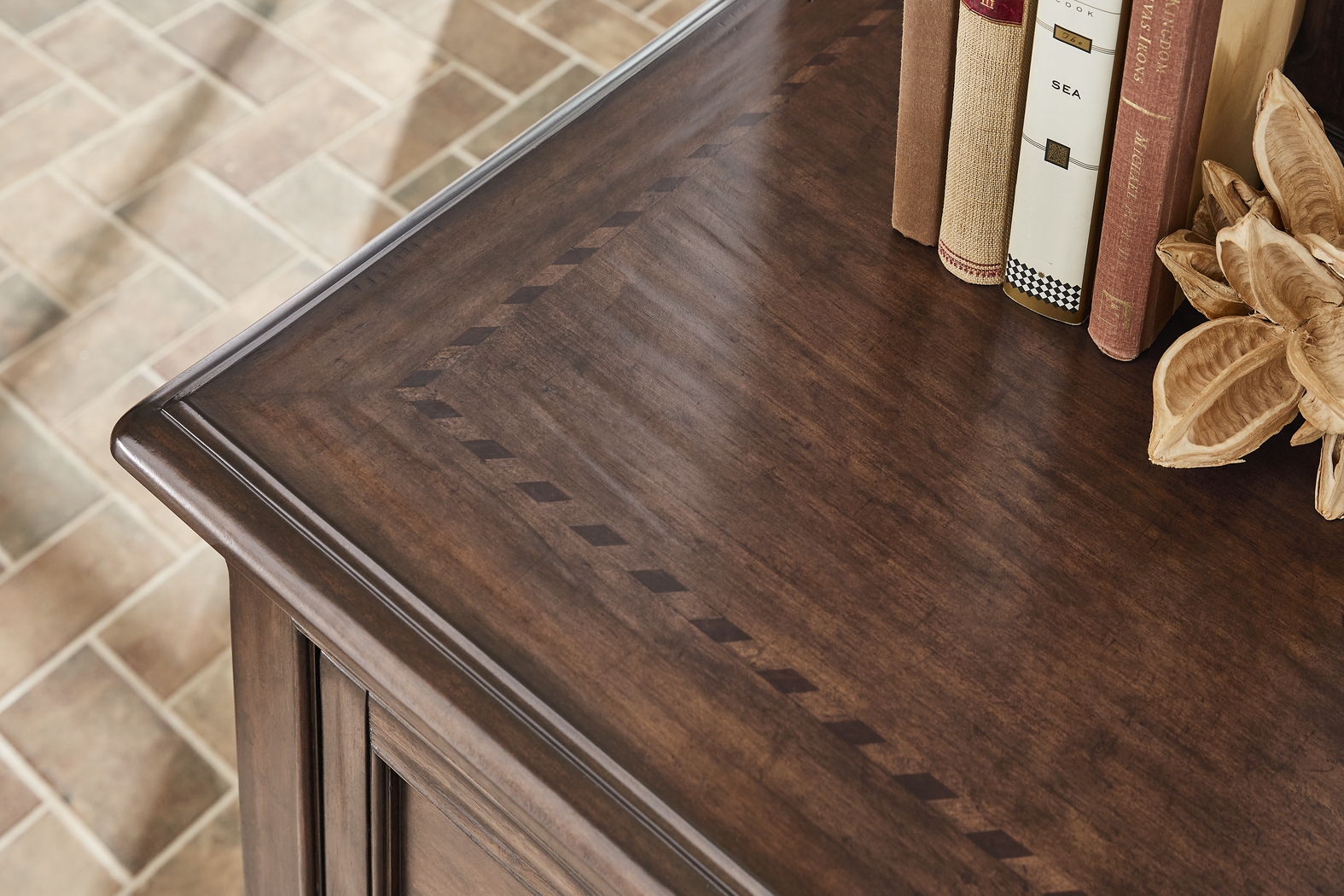 West Indies Brown 7 Pc King Panel Bedroom - Thumbnail - Image 6