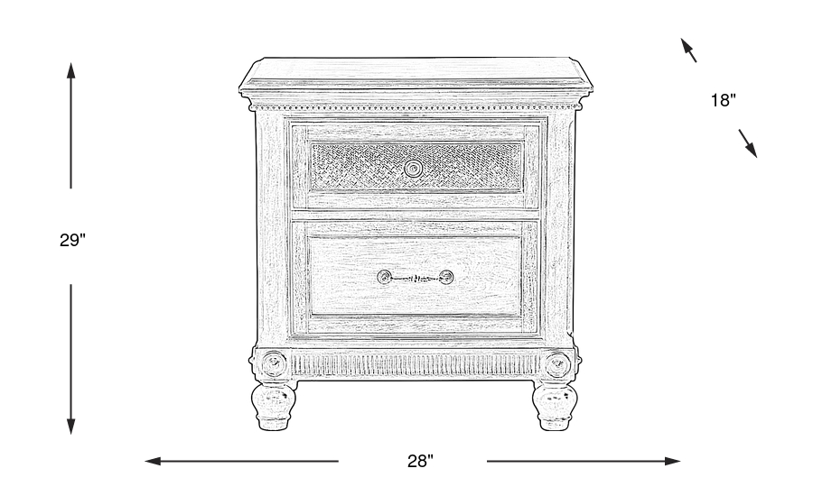 Dimension Image. Please refer to the Dimension Tab on this page for dimension details.