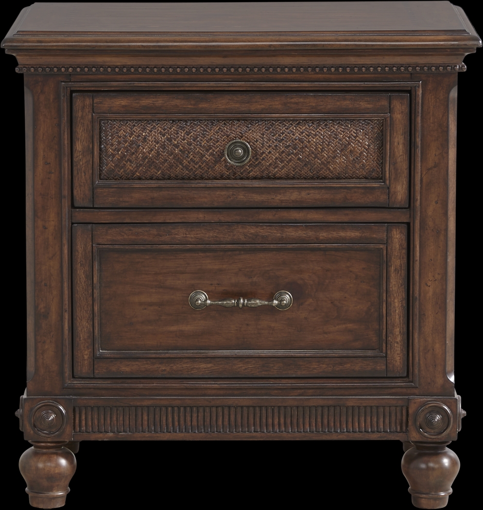 West Indies Brown 7 Pc King Panel Bedroom - Thumbnail - Image 9