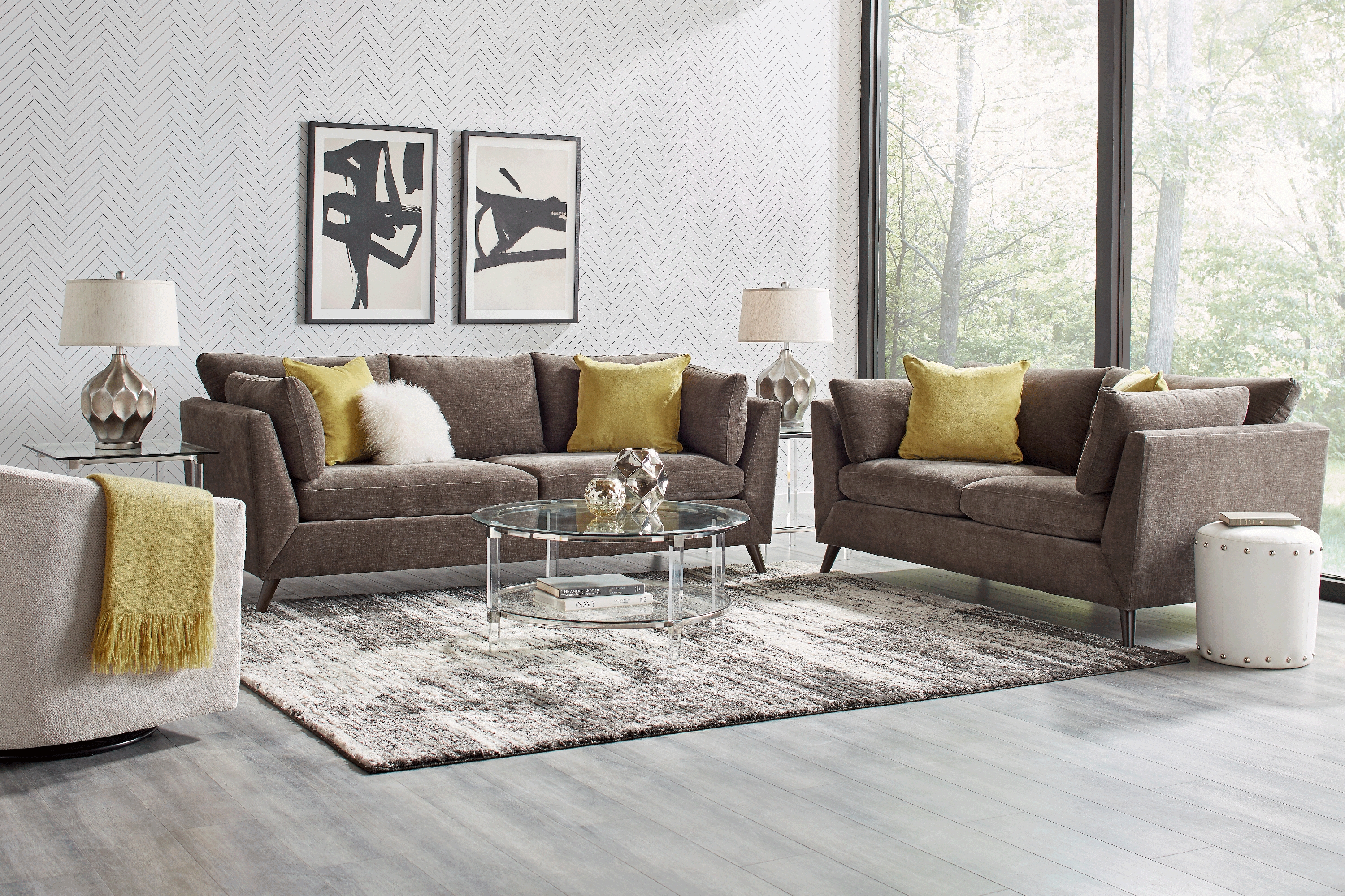 West Loft Slate 9 Pc Living Room - Thumbnail - Image 1