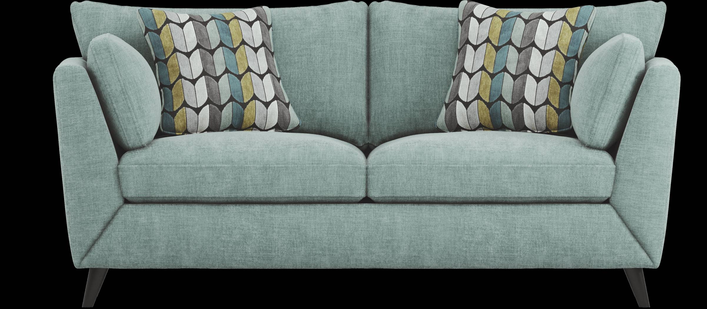 West Loft Teal Loveseat - Thumbnail - Image 1