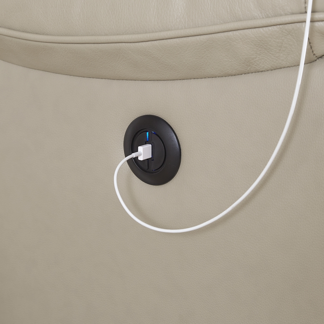 West Valley Beige 10 Pc Leather Power Reclining Sectional Living Room - Thumbnail - Image 6