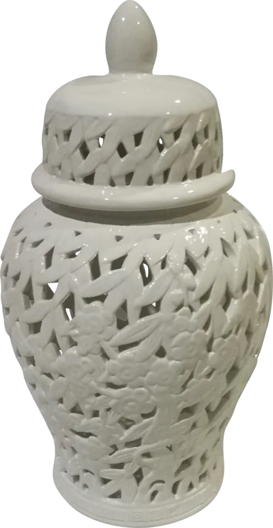 West Wark Medium Ivory Jar - Thumbnail - Image 1