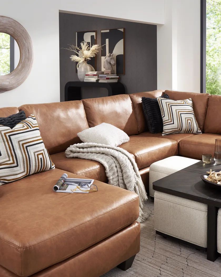 Westcott Brown 3 Pc Sectional - Image 3