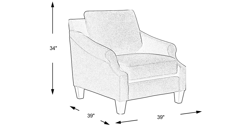 Dimension Image. Please refer to the Dimension Tab on this page for dimension details.