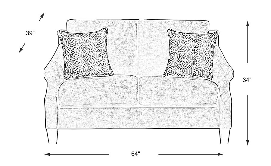 Dimension Image. Please refer to the Dimension Tab on this page for dimension details.