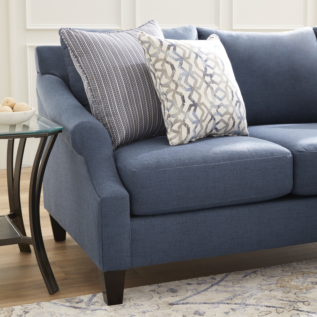 Westerfield Blue Sofa - Thumbnail - Image 2