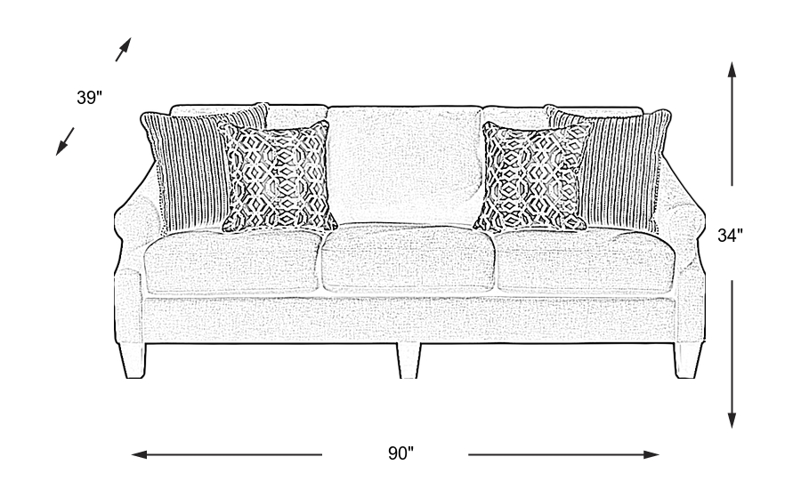 Dimension Image. Please refer to the Dimension Tab on this page for dimension details.