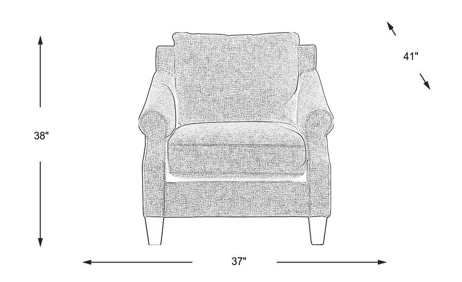 Dimension Image. Please refer to the Dimension Tab on this page for dimension details.