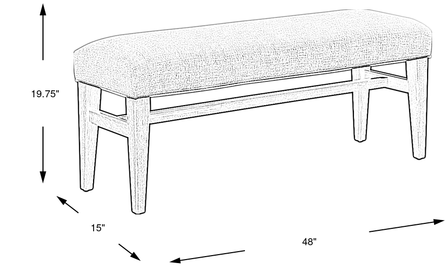 Dimension Image. Please refer to the Dimension Tab on this page for dimension details.