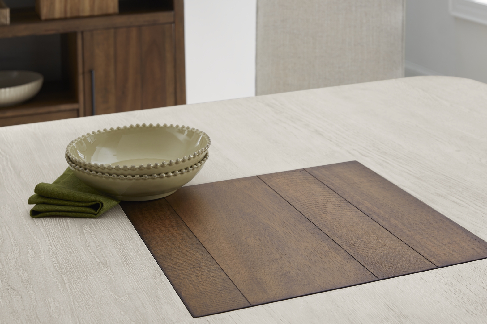 Westham Cream 5 Pc Dining Room with Upholstered Chairs - Thumbnail - Image 4