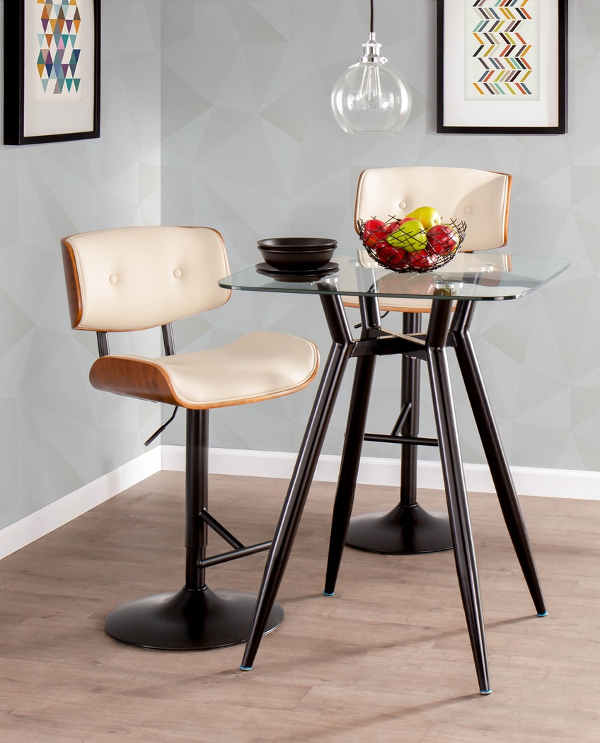 Westhues Cream Adjustable Barstool, Set of 2 - Thumbnail - Image 3