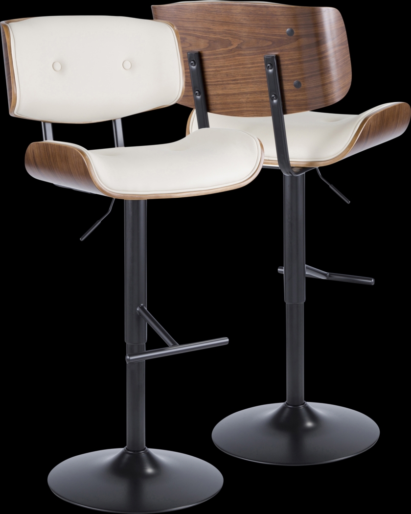 Westhues Cream Adjustable Barstool, Set of 2 - Thumbnail - Image 9