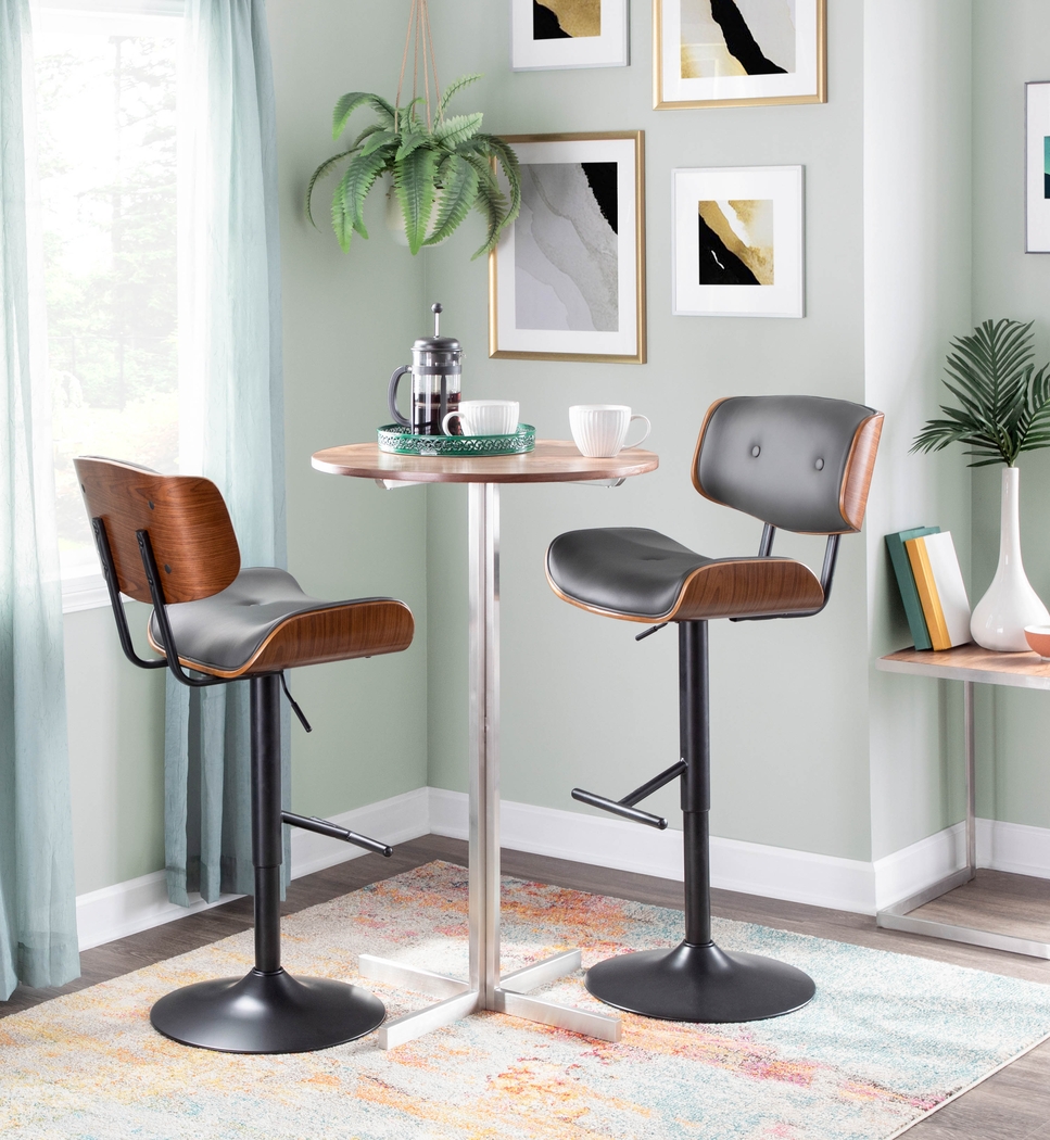 Westhues Gray Adjustable Barstool, Set of 2 - Thumbnail - Image 6