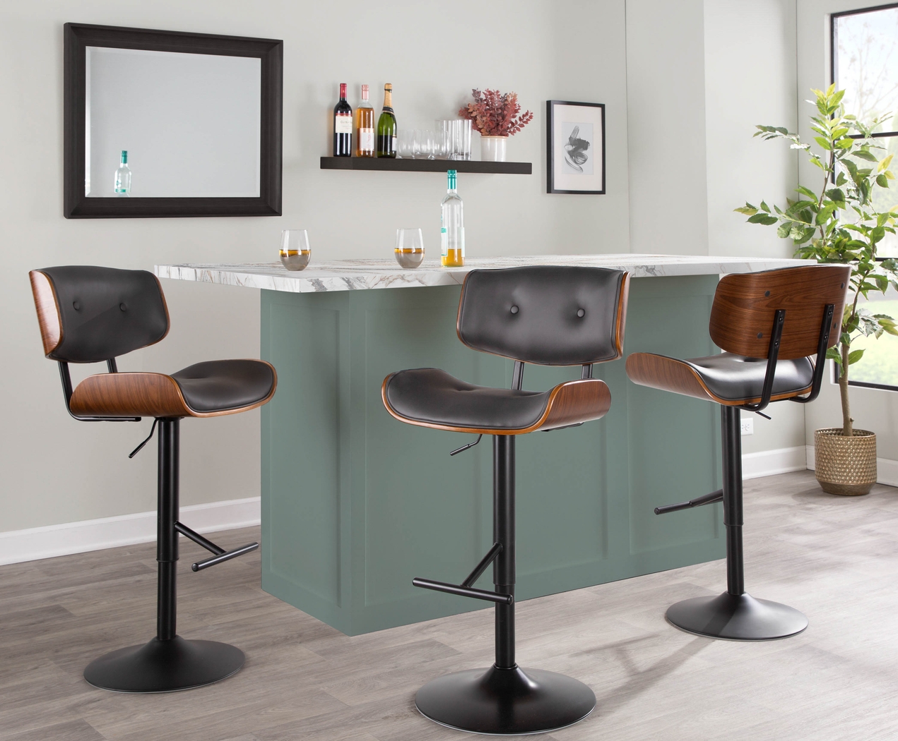 Westhues Gray Adjustable Barstool, Set of 2 - Thumbnail - Image 8