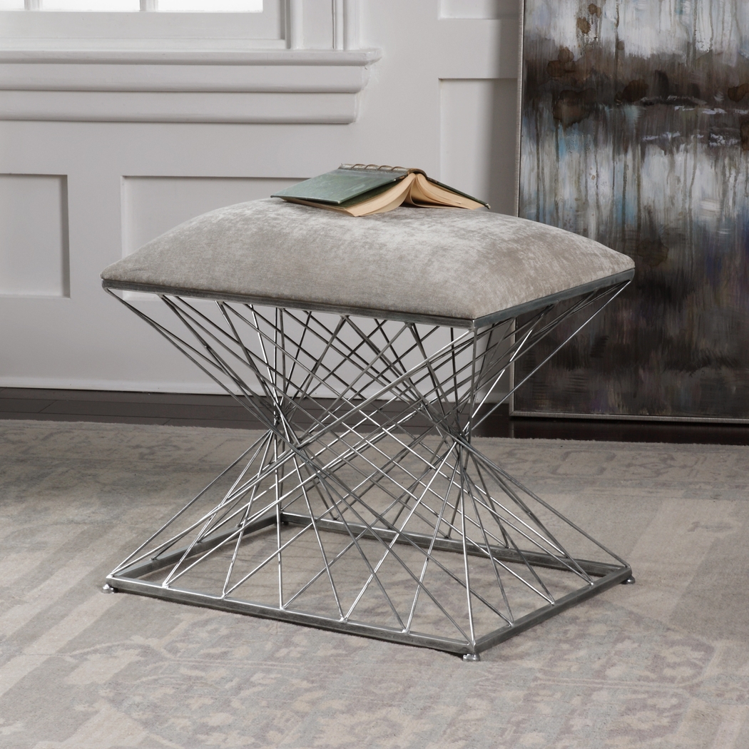 Westmere Gray Accent Bench - Thumbnail - Image 3