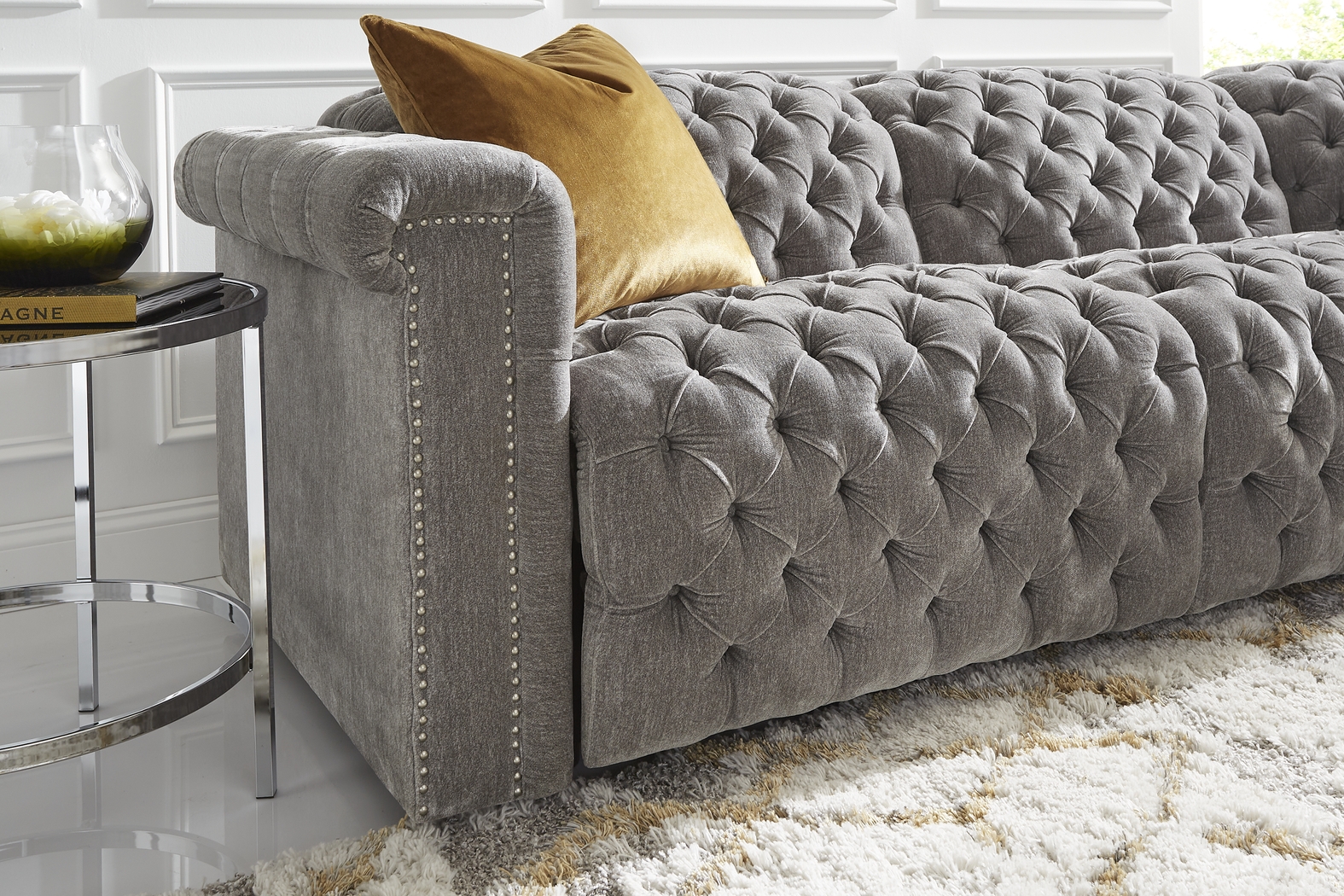 Westminster Gray 7 Pc Dual Power Reclining Sectional Living Room - Thumbnail - Image 4