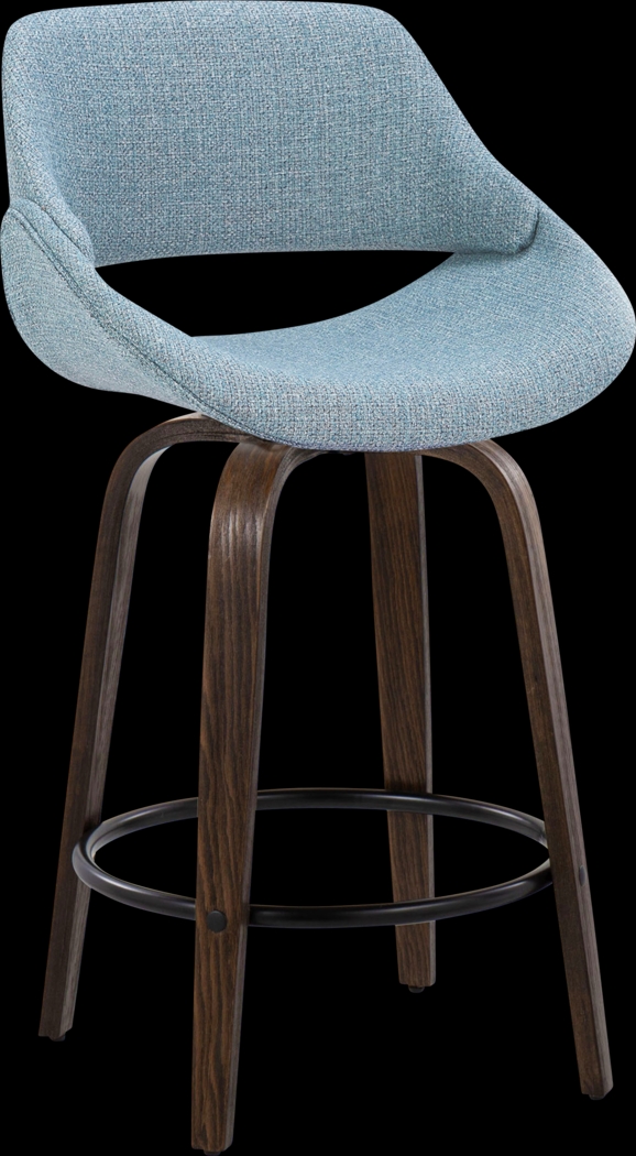 Westnedge Blue Swivel Counter Height Stool, Set of 2 - Thumbnail - Image 3