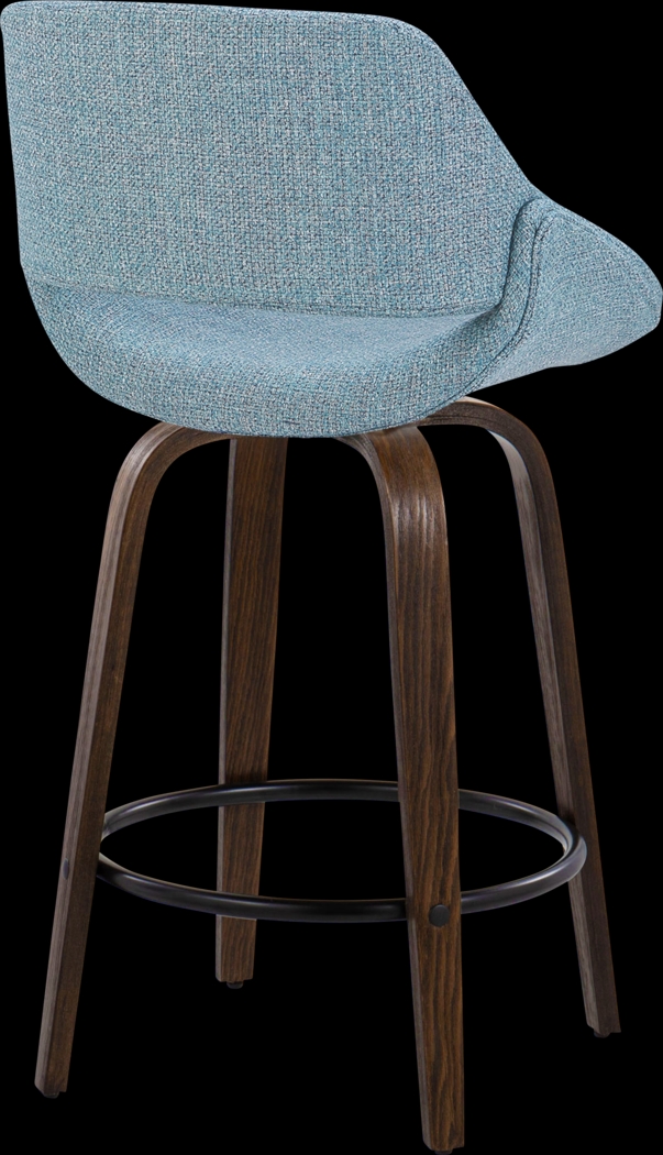 Westnedge Blue Swivel Counter Height Stool, Set of 2 - Thumbnail - Image 6