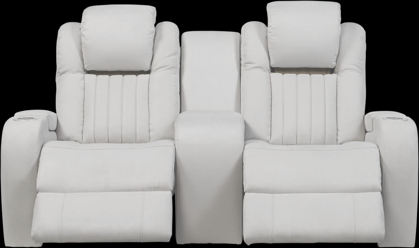 Weston Light Gray Power Reclining Console Loveseat - Thumbnail - Image 2